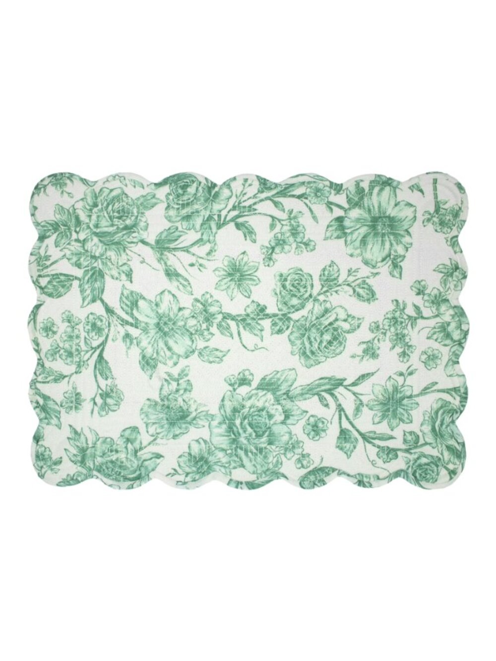 The Pioneer Woman Home Green Kitchen Linens Agatha Quilted Floral Placemats